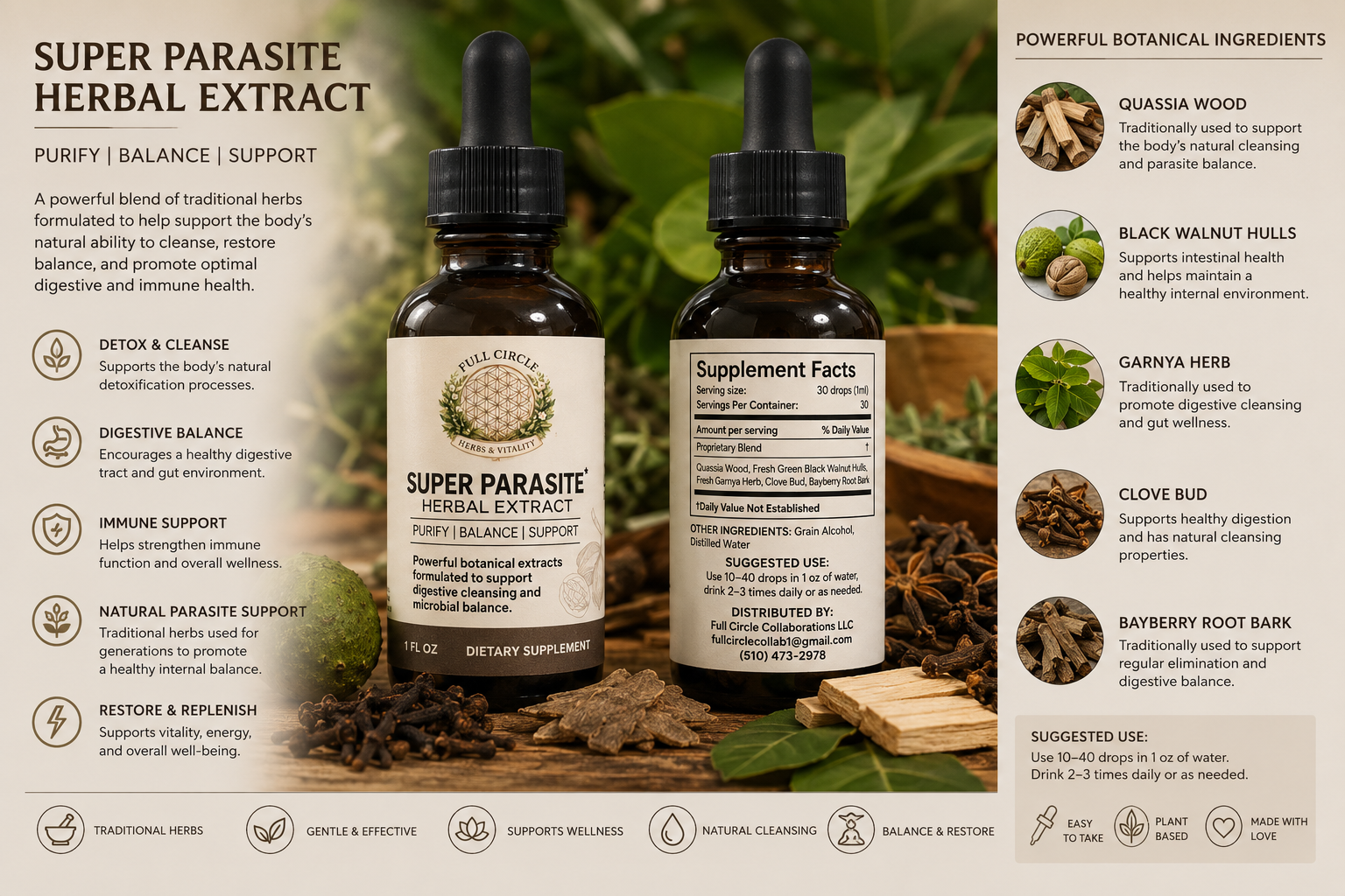 Super Parasite Herbal Extract -1oz