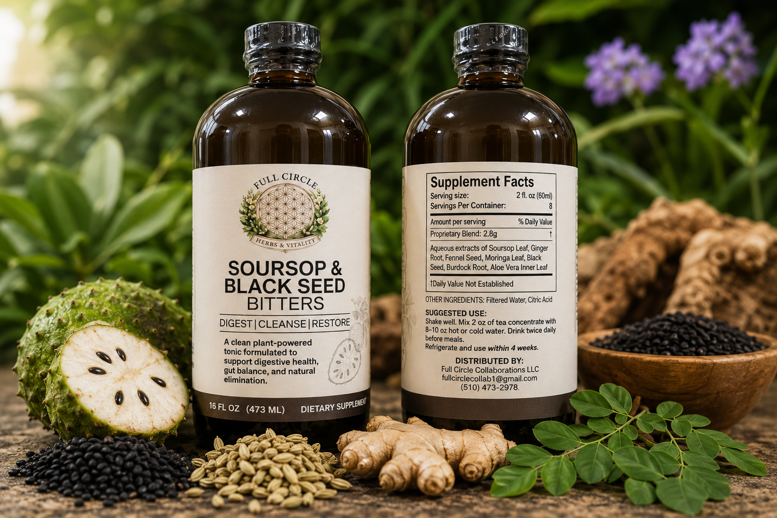 Soursop & Blackseed Bitters -16oz